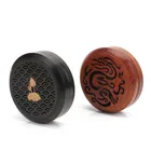Wholesale High Quality Rosewoo Coil Incense Holder Black Wood Incense Burner Box