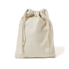china factory wholesale Canvas cotton Drawstring bag