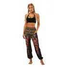 Fashion casual rayon elephant print yoga boho harem pant for women