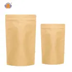 Poly Lined Poly Lined Tea Brown Food Custom Kraft Paper Bag For Food Packaging