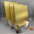 Wholesale Price New Product Cardboard Gold Paper Cake Tray Cake Drum Card Board