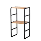 Black modern creative simple wrought iron bookshelf to be sale