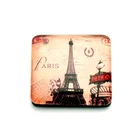 3D Creative square custom made wholesale waterproof crystal glass souvenir fridge magnet