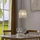 Lamp Shades Modern Luxury Sparkly Crystal Chandelier Polished Chrome Lamp Shades Ceiling Lamp