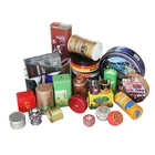 Customized empty metal tin can gift packaging box