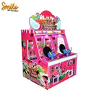 2.Double Players Kids Mini Dino Land Shoot Gun Arcade Simulator Redemption Ticket Shooting Ball Game Machine