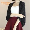 High Quality Casual Puff Sleeve V Neck Cotton Cardigan For Women