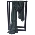 Lace Shawl Black Scarf And Shawl BLUE PHOENIX Lace Shawl Scarf Polyester Black Kerchief Shedding Women Hijab