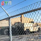 PVC Coated Green Chain Link Mesh Airport Barbed Wire Fence