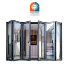 Doors Glass Door Glass Folding Door Cheap Price Outdoor Waterproof Aluminium Folding Doors Foldable Tempered Glass Door Price Aluminium Bifold Door