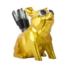resin cute pig shape desk crafts multifunction fancy pen holder office accessories for desk