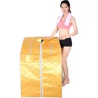 Folding Far Infrared Sauna Room,-Portable Bath Steaming Room Full Body Fumigation Tent Sauna 36 Large Granule Tourmaline