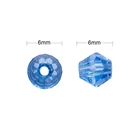 Wholesale 6mm Bicone Shaped Crystal Faceted Glass Beads Jewelry Making Supply for DIY, Bracelets, Necklaces, Earrings