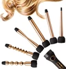 Madami professional hair curling wand 10 in 1 interchangeable curling irons Rose gold barrel curling irons