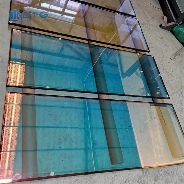 BTG high quality 12mm unbreakable clear dichroic tempered laminated glass factory price
