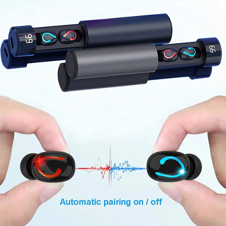 Factory Q67 TWS Stereo Hifi Sound Headphone Noise Cancelling Mini Wireless Headset Sport Bluetooth Earbuds - ANKUX.COM