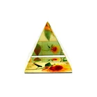 3D Triangle custom made wholesale crystal glass Fashion personality Paperweight