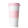 OEM Wholesale Custom Logo Funny Plastic Heated Travel Eco Reusable Coffee Mug with Silicone Lid