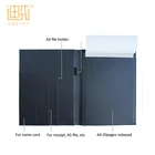 Customized Business Loose Leaf File Folder PU Leather A4 Portfolio Manager Document Organizer