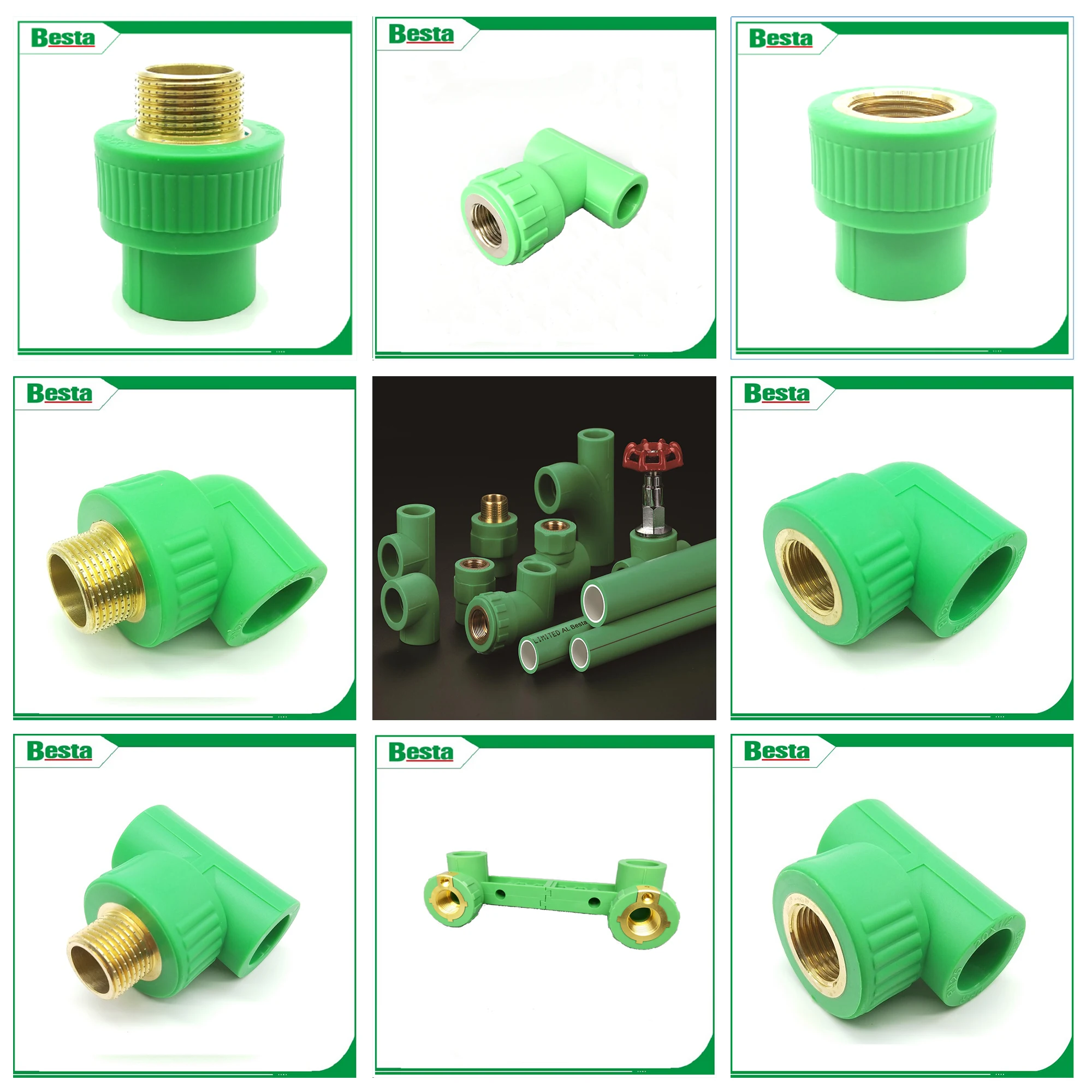 Ppr Fitting Caps Fitting Ppr Pipe Fitting Pipe Plug China Factory