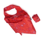 Easy Carry Small Folding Tote Bag Recycling foldable bag with snap closure