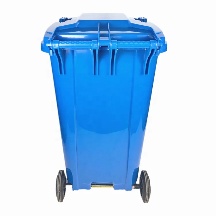 Best Selling Stackable Outdoor Public 240L HDPE Waste Bin with Wheels manufacture