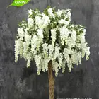 GNW wedding table centerpiece 5ft high wisteria blossom table tree with wood stand