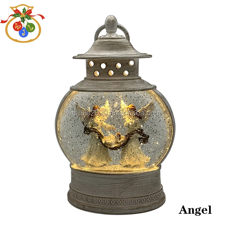 WDL-1984 WEIJIULE 2020 latest Christmas party decoration home decoration gifts mobile night light oblate lantern music