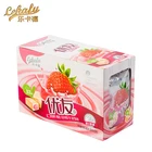 sweet fruit milk chew soft pressed candy strawberry milk chewy soft candy
