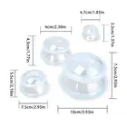 Wholesale Double-deck Health Medical Large Facial Cups Silicone Massage Suction Therapy Vacuum Cupping Set