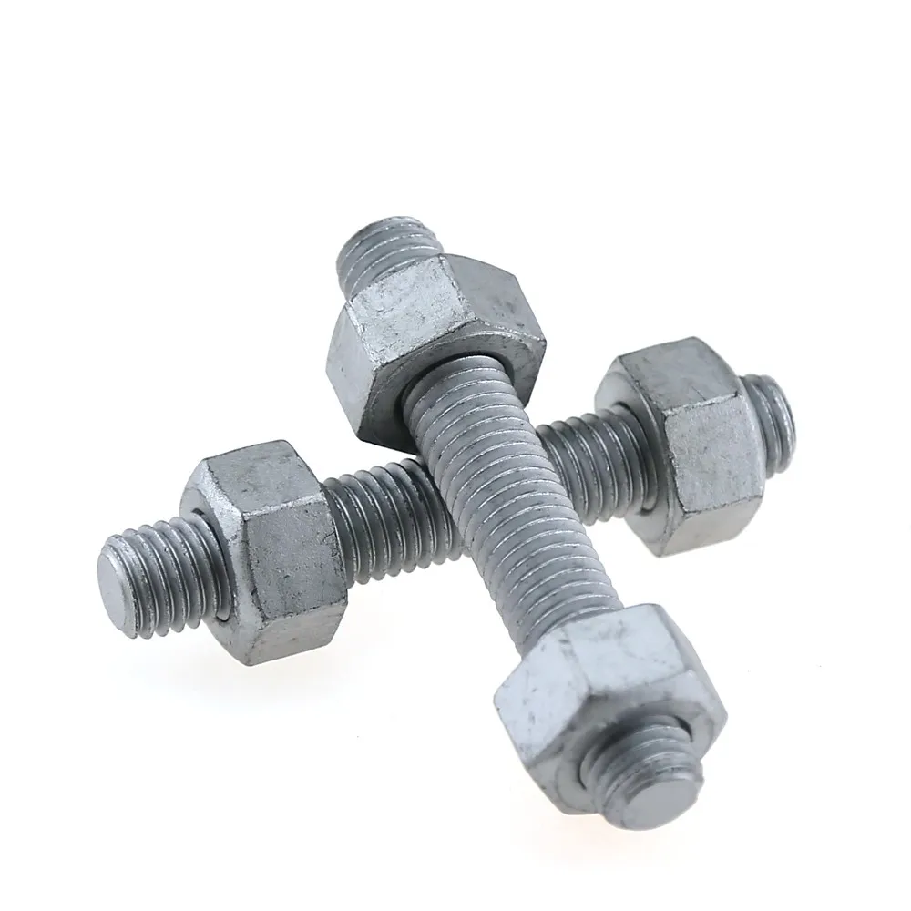 Hot Dip Galvanized Astm A B A H Stud Bolts And Nuts Buy Astm A B A