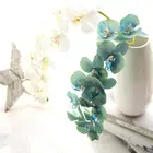 Free shipping DIY Wedding Living Room Art Decoration Silk Flowers Lifelike Artificial Butterfly Orchid flower