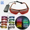 Hot Selling EL Luminous Window Shades Glasses For Wedding Rave Party Concert KTV Night Club Supplies and Promotional Events etc