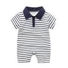 Mudkingdom Children's Clothing Stores Best Sale Stripe Romper Cheap Baby Boy Clothes