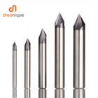 CNC carbide Chamfering milling cutter coated 3 flutes deburring end mill engraving and carving router bit