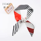 Hot selling custom company logo long women chiffon lurex scarf