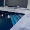 Natural Stone Cloudy White Marble Tile Swimming Pool Coping