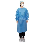 Wear Hospital Gown Design Long Sleeve Easy Wear Hospital Medical Patient Woven Gown