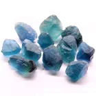 Wholesale bulk natural crystal healing stone rough blue fluorite tumbled stones for sale