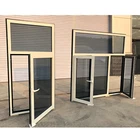 Factory made milgard thermal break aluminum best low e glass windows heat strengthened swing window