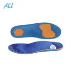 Full length polyurethane PU orthotic sport shoes disposable arch insoles for flat feet