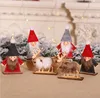 Xmas Santa Deer Pendants Hanging Wooden Christmas Ornaments Party DIY Decor Home Garden Decorative Supplies Tool