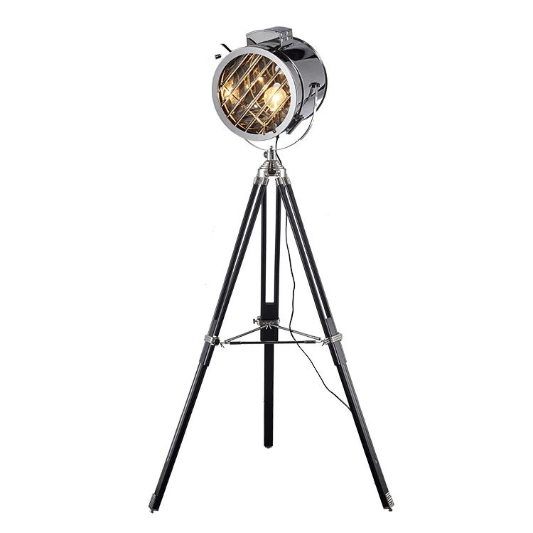 Artdecolite Nodic industrial Vintage Designer Stainless Steel metal stand Tripod Floor Lamp