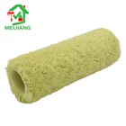 green long hair acrylic paint roller brush with handle