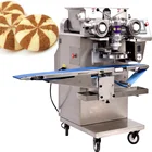 Low price hot sell filled petal stripe cookie maker machine price