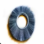 High quality circular crimped abrasive brush roller steel wheel wire brush