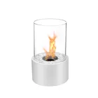 Free standing indoor moving round bio ethanol fireplace table