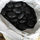 Black pebble stone for landscaping floor paving