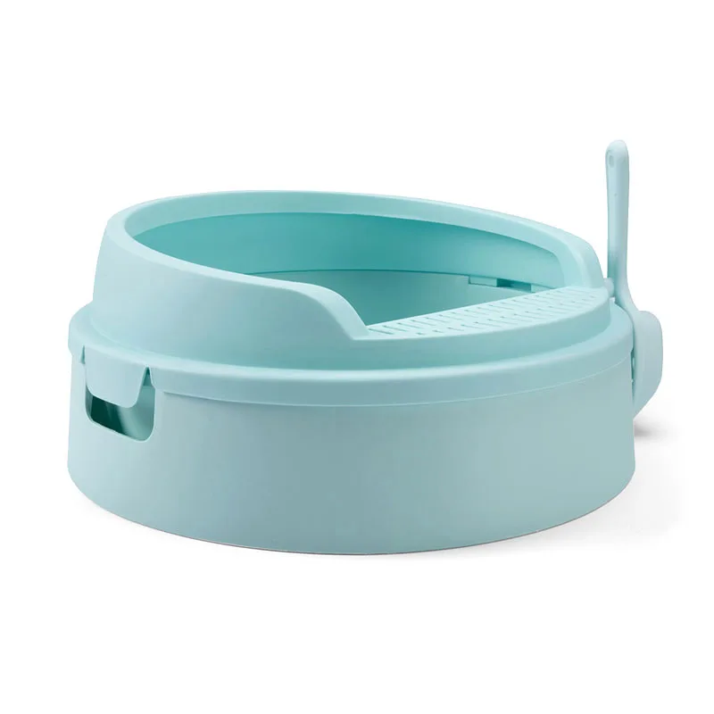 round cat litter box