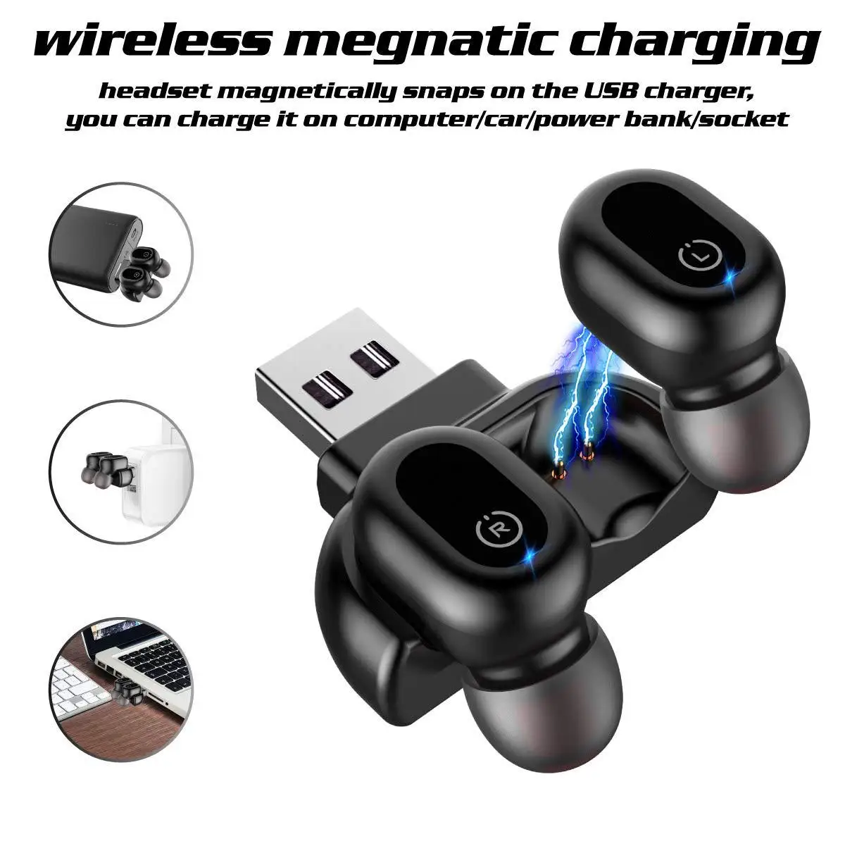 Shenzhen China free shipping earphone OEM/ODM branded earphones USB Connect earphone wireless headset - ANKUX.COM